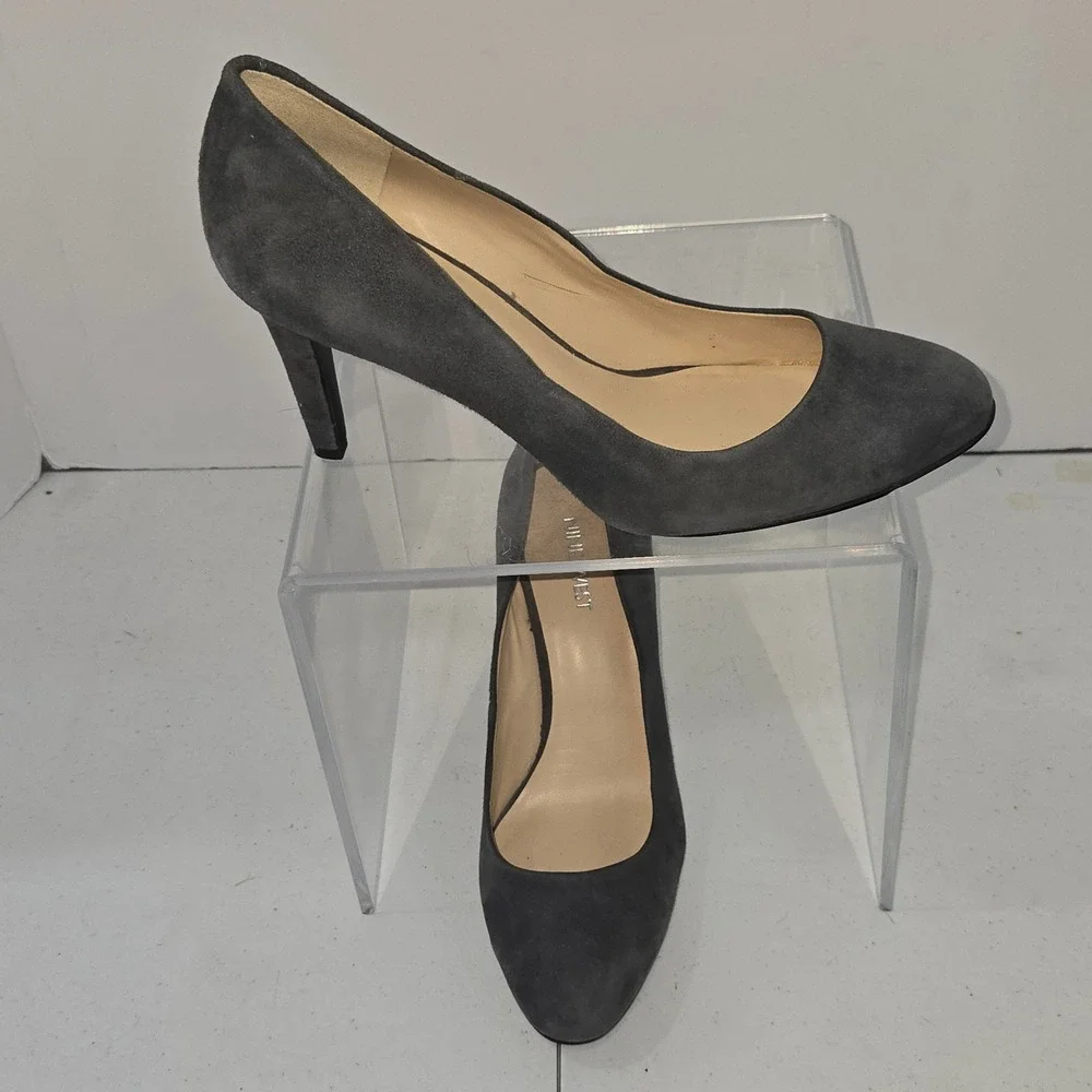 Nine West NWHANDJIVE Grey  Pointed Toe Stiletto Pumps Heels Womens 9.5 M